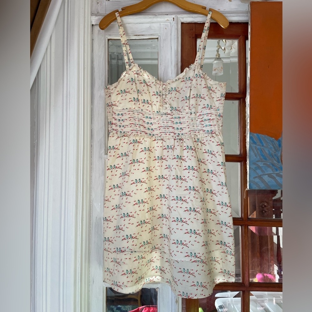 Cotton Ditsy Floral Vintage Style Babydoll Dress Slip